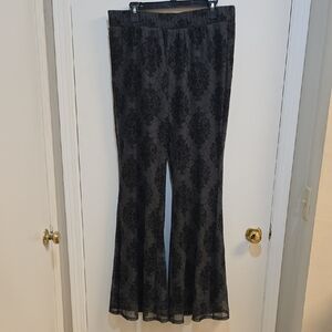 Torrid Nightfall 2x Black Lace Flare Pants